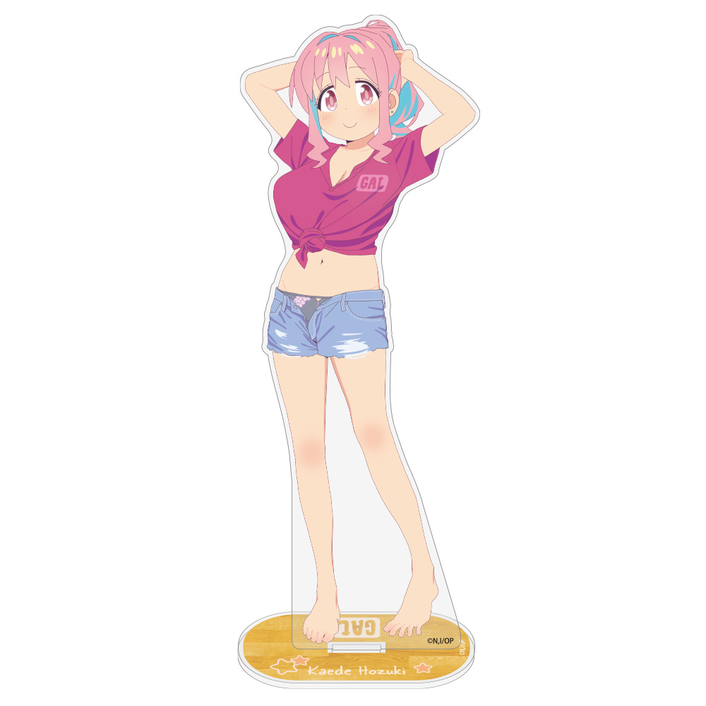描き下ろし　穂月かえで　アクリルスタンド（大）銭湯上がりのお着替えＶｅｒ．