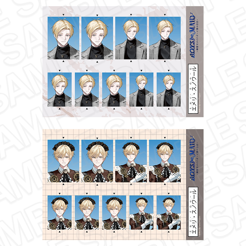 証明写真風ステッカーセット　エメリ・スノワール　Ｅｖｅｒｙｄａｙ　Ｃｌｏｔｈｅｓ　ＡＷ　ｖｅｒ．