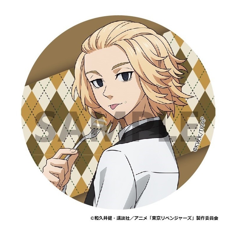 TVアニメ『東京リベンジャーズ』 描き下ろし缶バッジ カフェver. 佐野万次郎 グッズ