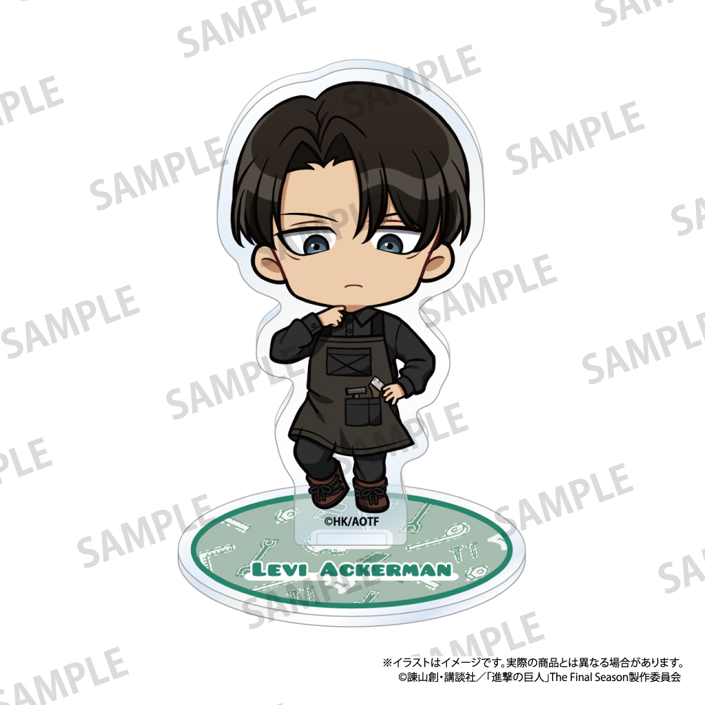 進撃の巨人　アクリルスタンド　リヴァイ・アッカーマン（ミニキャラ）（ＤＩＹ）