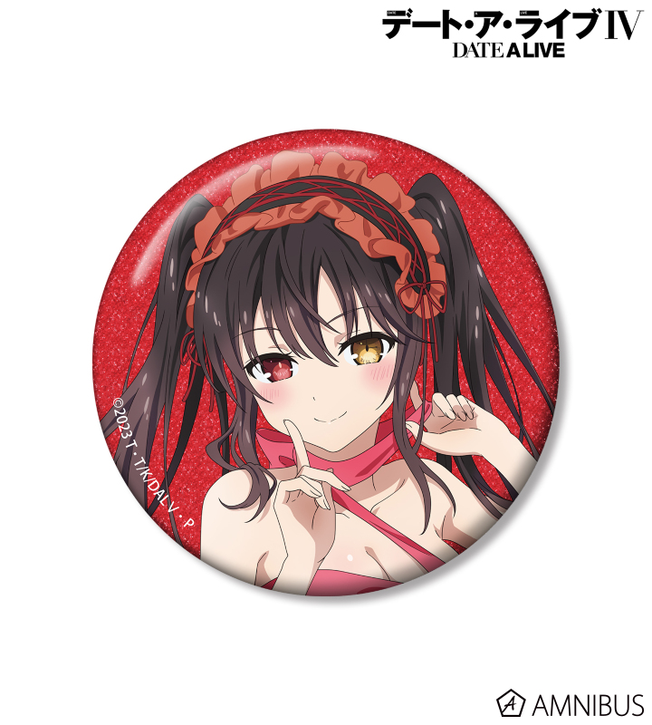 アニメ「デート・ア・ライブV」時崎狂三 バースデーイラスト 75mmグリッター缶バッジ