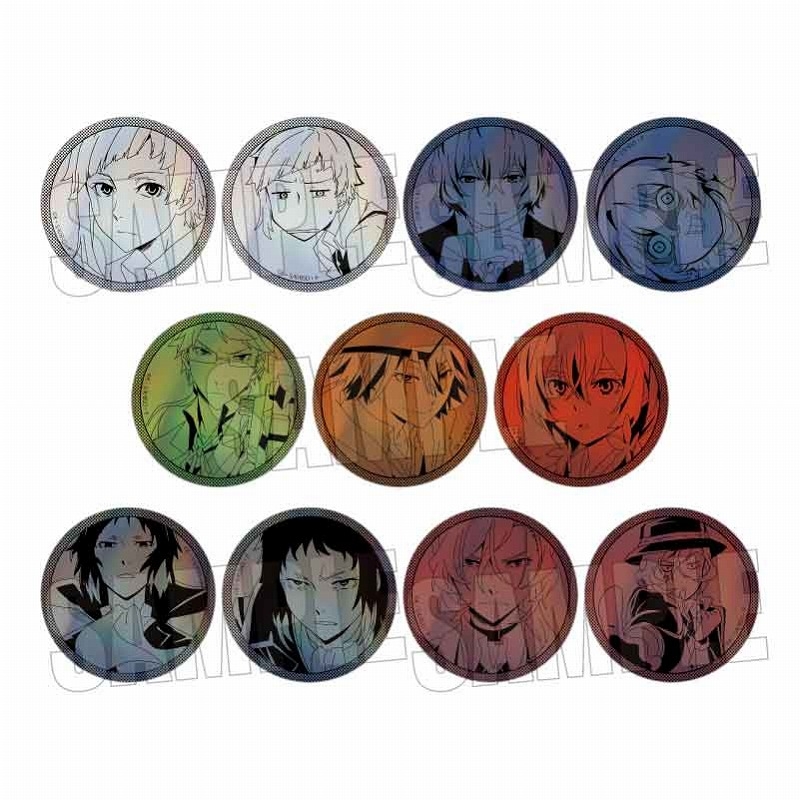トレーディングホログラム缶バッジ 文豪ストレイドッグス/第1シーズン