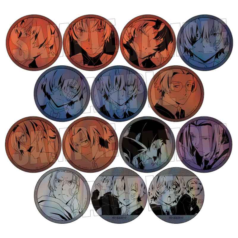 トレーディングホログラム缶バッジ 文豪ストレイドッグス/黒の時代