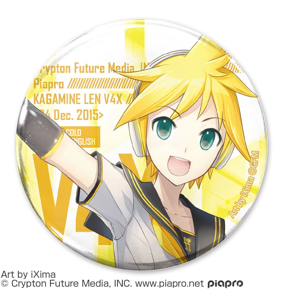 鏡音レン　V4X　65mm缶バッジ