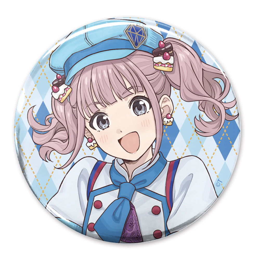 ガールズバンドクライ　描き下ろし　ヒナ　６５ｍｍ缶バッジ　パティシエＶｅｒ．