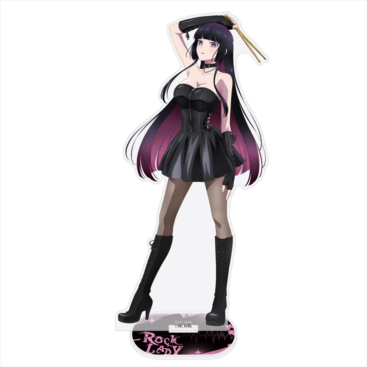 ロックは淑女の嗜みでして描き下ろし　黒鉄音羽　アクリルスタンド（大）　ボンテージコスチュームＶｅｒ．