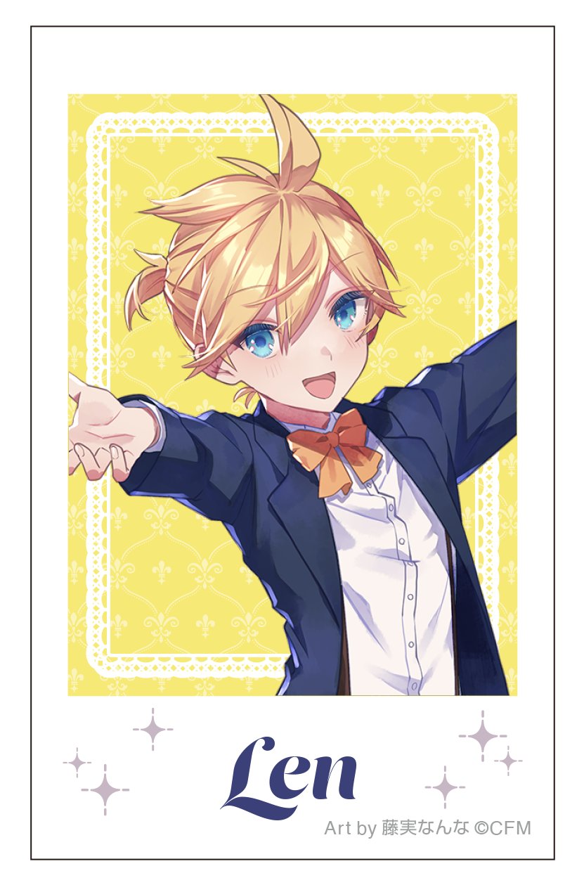 初音ミクシリーズ チェキプリント／鏡音レン　メイド＆執事　Art by 藤実なんな