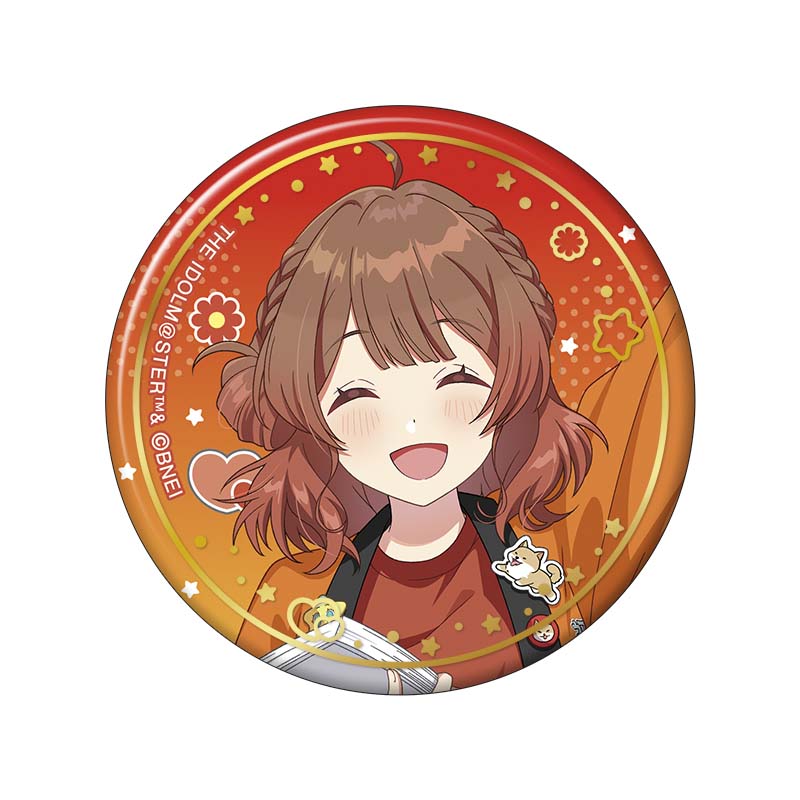 学園アイドルマスター 箔押し缶バッジ／花海佑芽　初星文化祭フェア