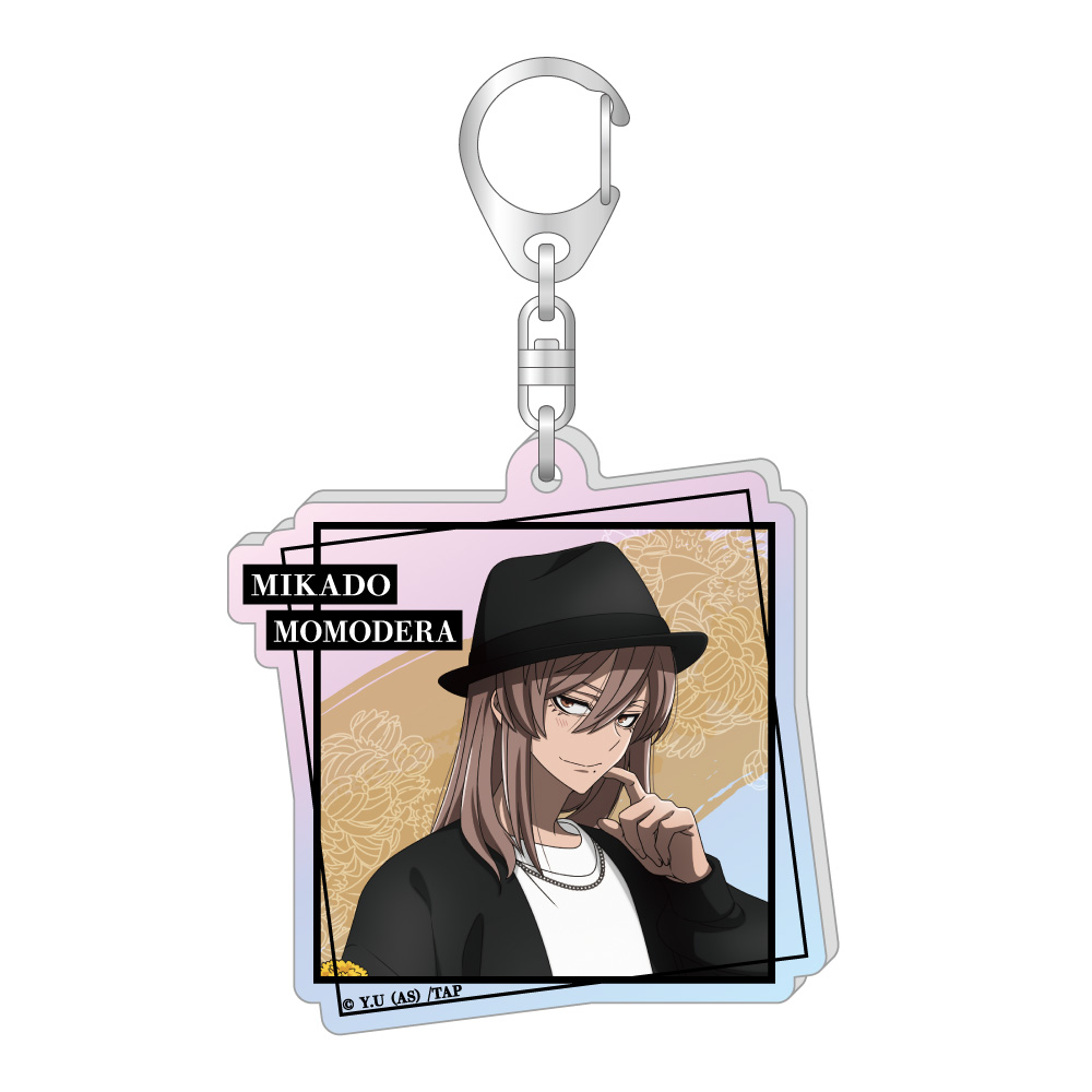 オーロラアクリルキーホルダー　桃寺　神門