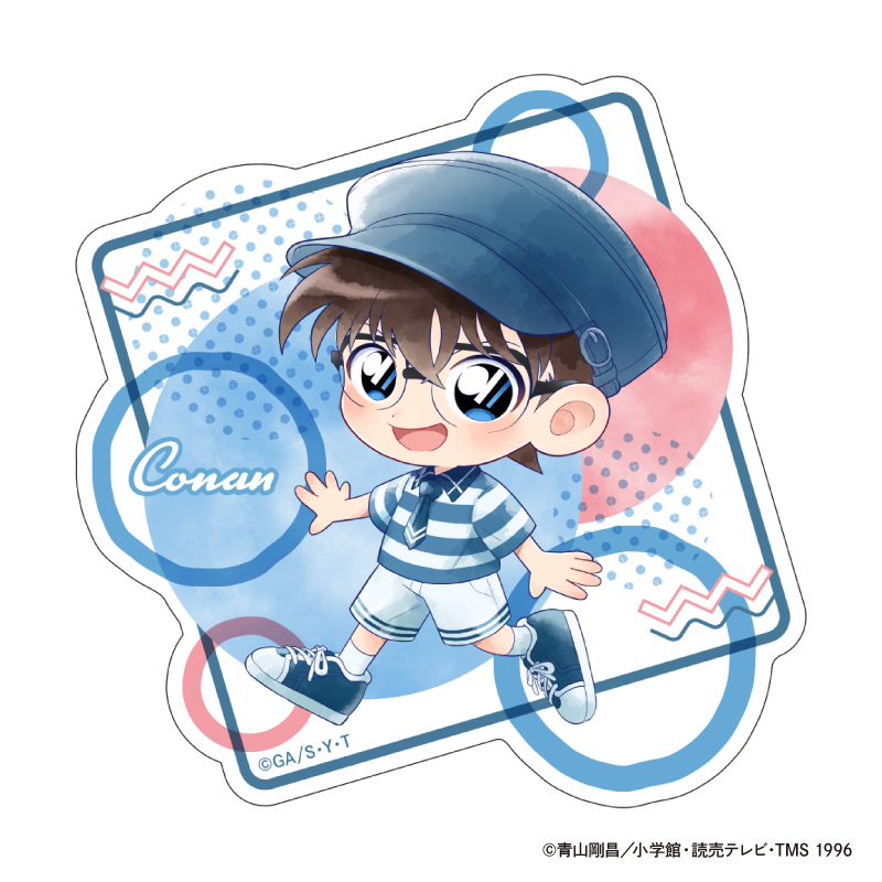 名探偵コナン ダイカットクリアステッカー Seasideデフォルメ (江戸川 コナン)