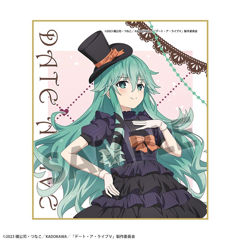 デート・ア・ライブV 描き下ろしミニ色紙 七罪 不思議の国のアリス ver.