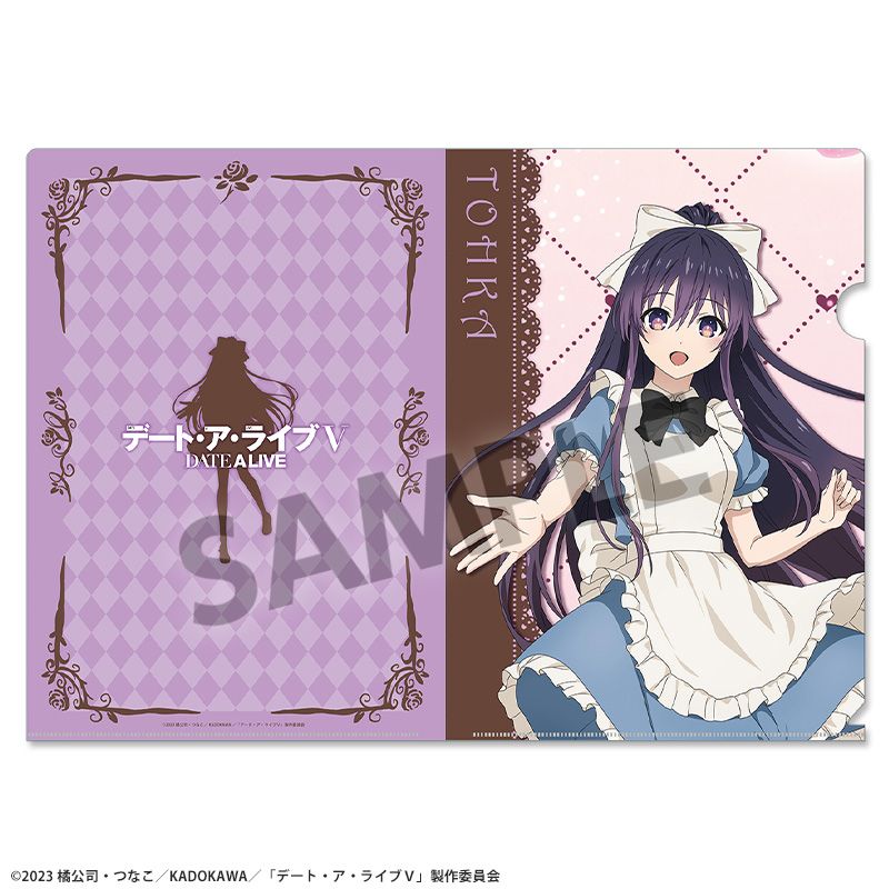 デート・ア・ライブV 描き下ろしクリアファイル 夜刀神十香 不思議の国のアリス ver.