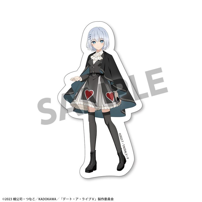 デート・ア・ライブV 描き下ろしダイカットステッカー 鳶一折紙 不思議の国のアリス ver.