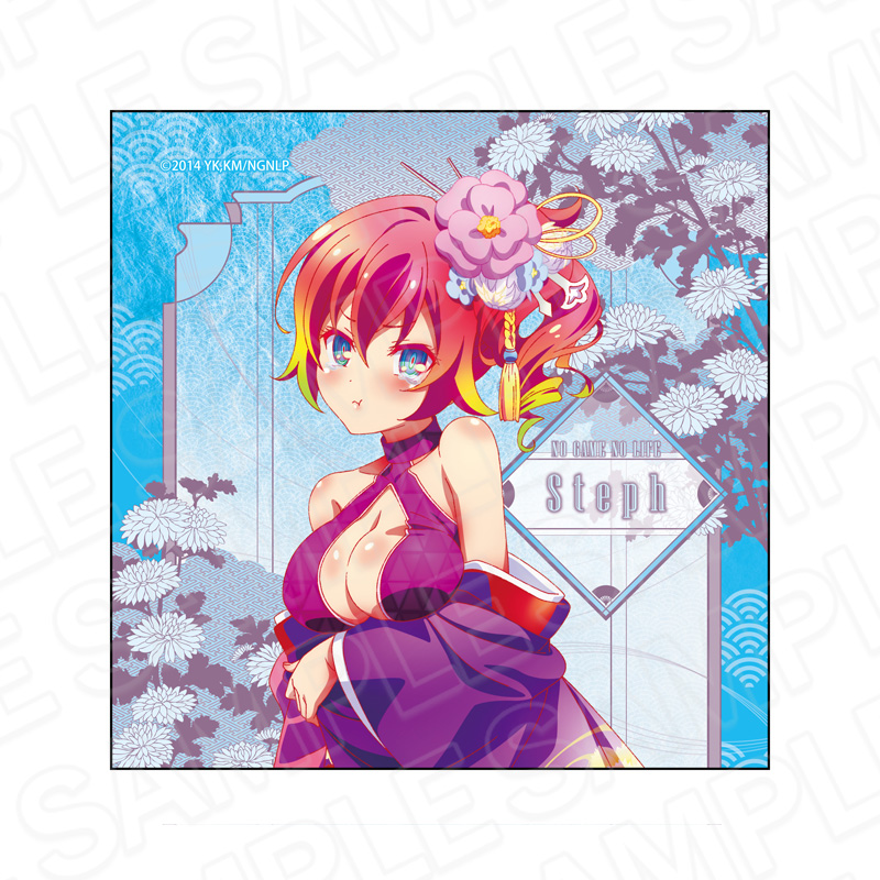 ノーゲーム・ノーライフ　マイクロファイバー　白　和服サイバー　ｖｅｒ．