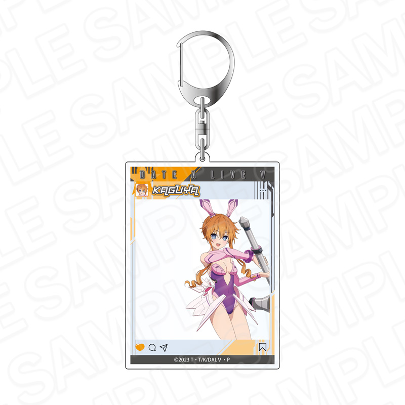 ＳＮＳ風アクリルキーホルダー　八舞耶倶矢　サイバーバニー　ｖｅｒ．