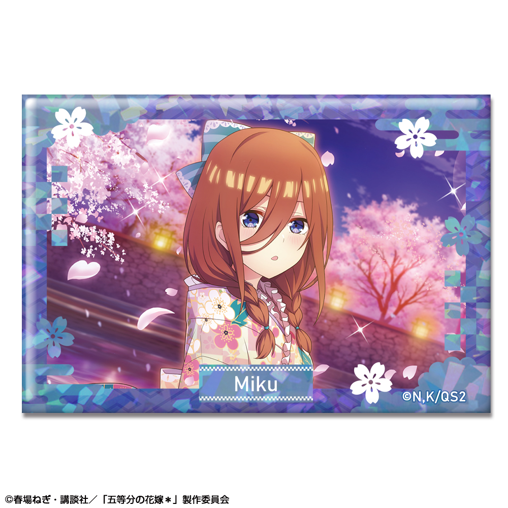 五等分の花嫁＊ ホログラム缶バッジ Ver.2 デザイン03(中野三玖/A)