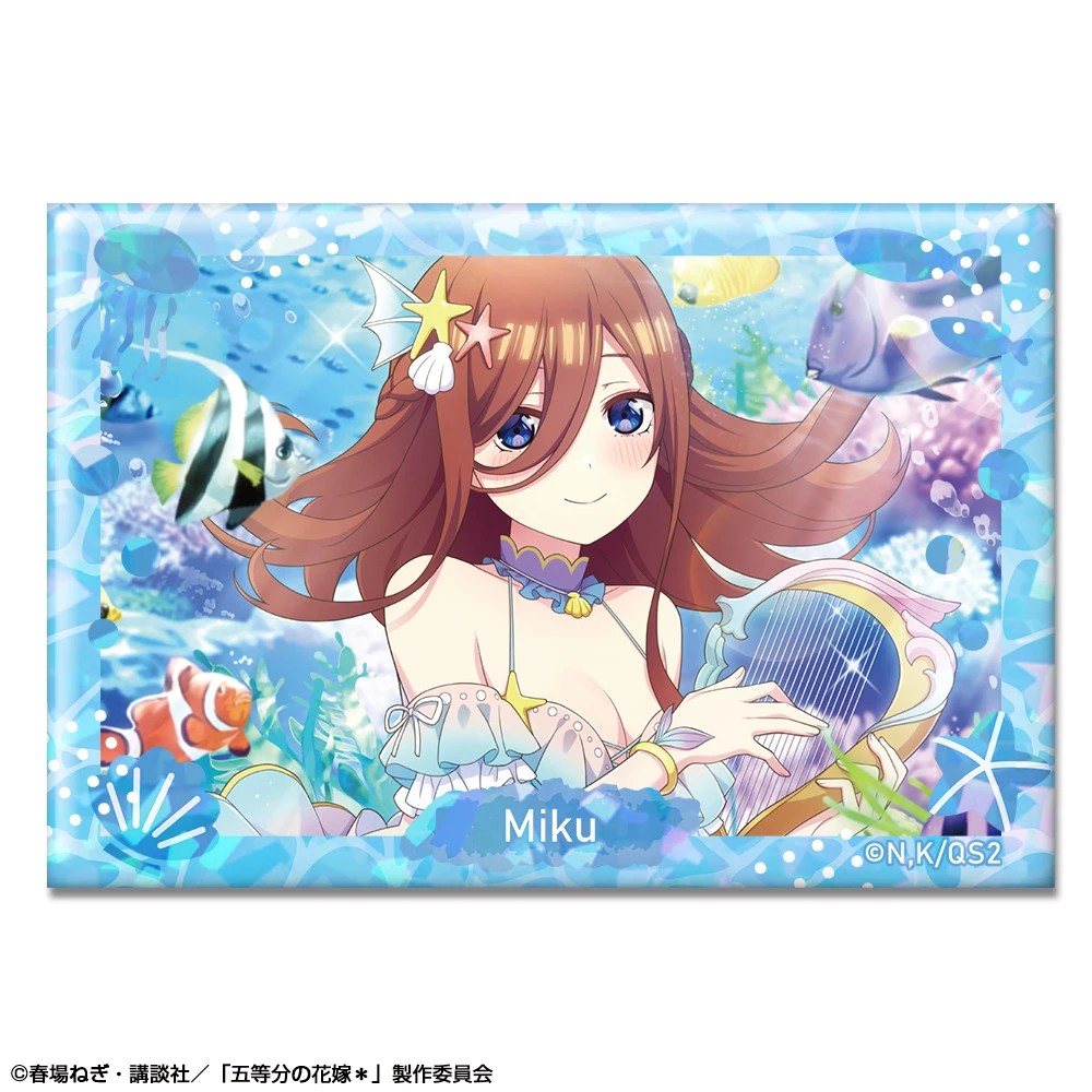 五等分の花嫁＊ ホログラム缶バッジ Ver.2 デザイン08(中野三玖/B)