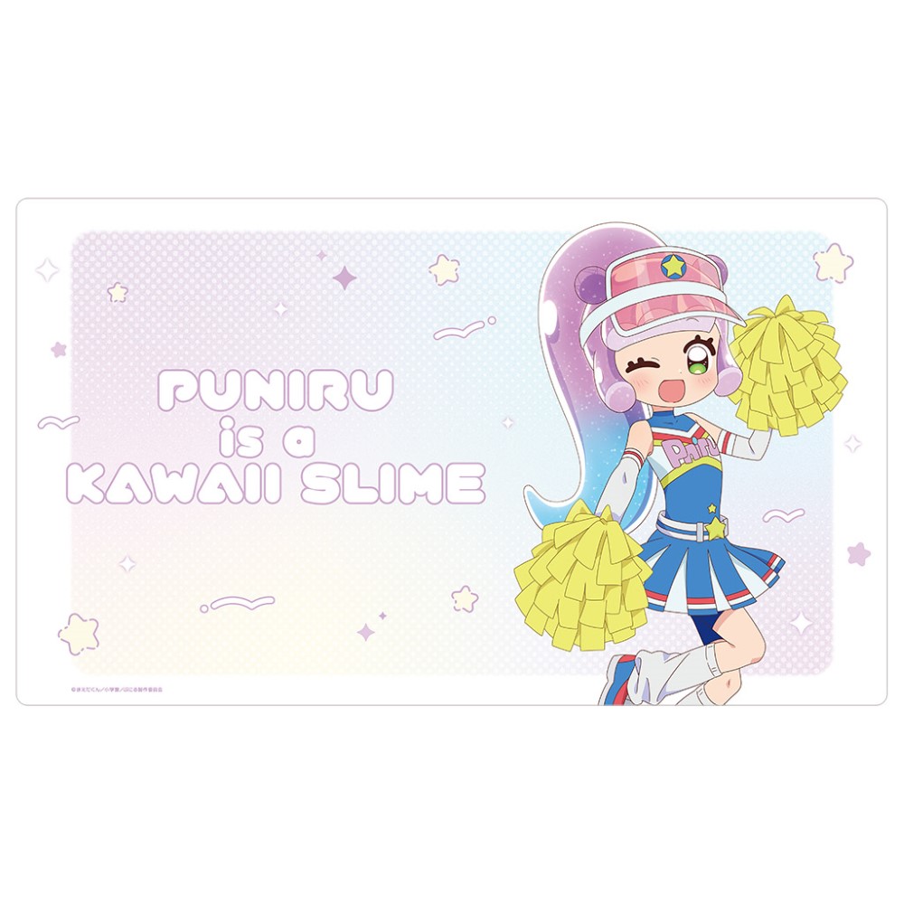 ぷにるはかわいいスライム 描き下ろしラバーマット（チアリーダーのかわいいぷにる）