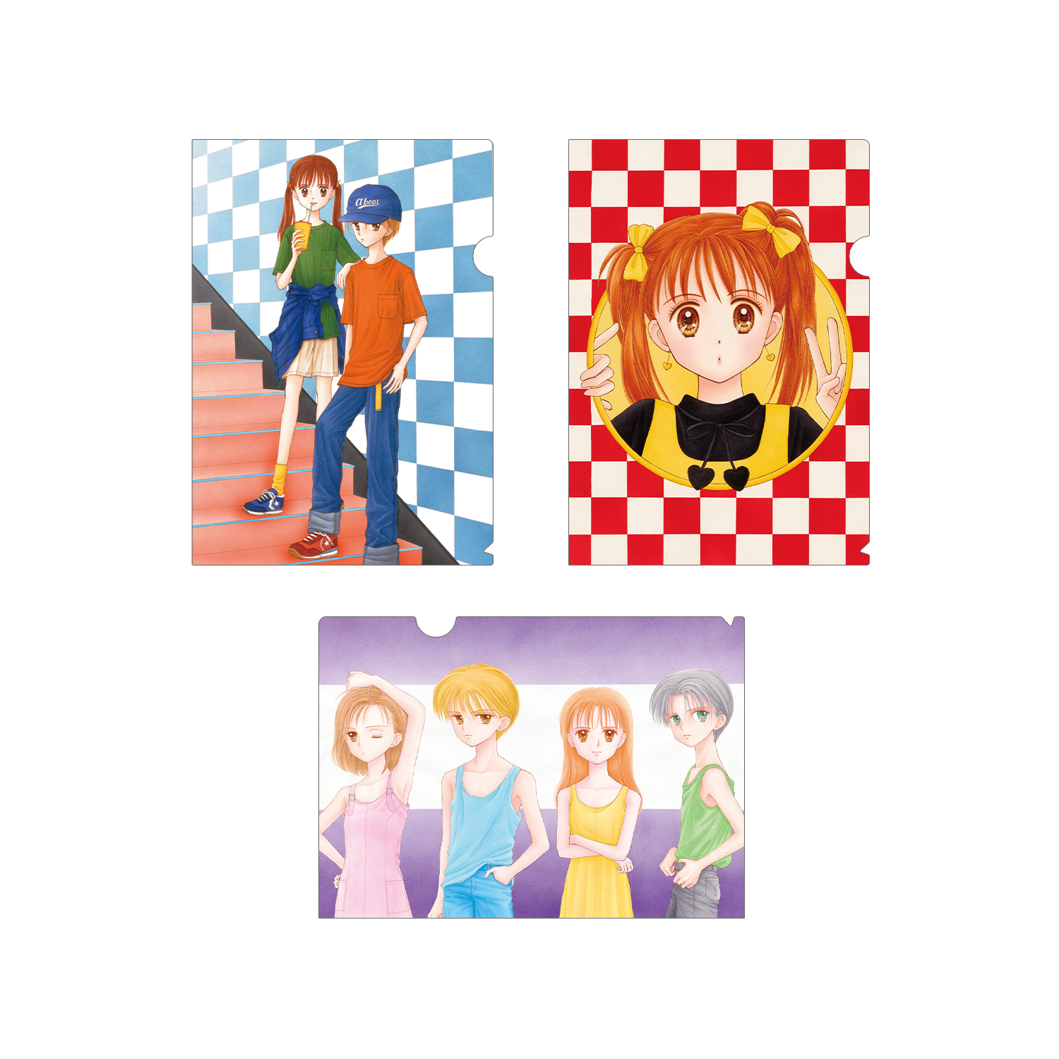 こどものおもちゃ カラーイラスト クリアファイル3枚セット