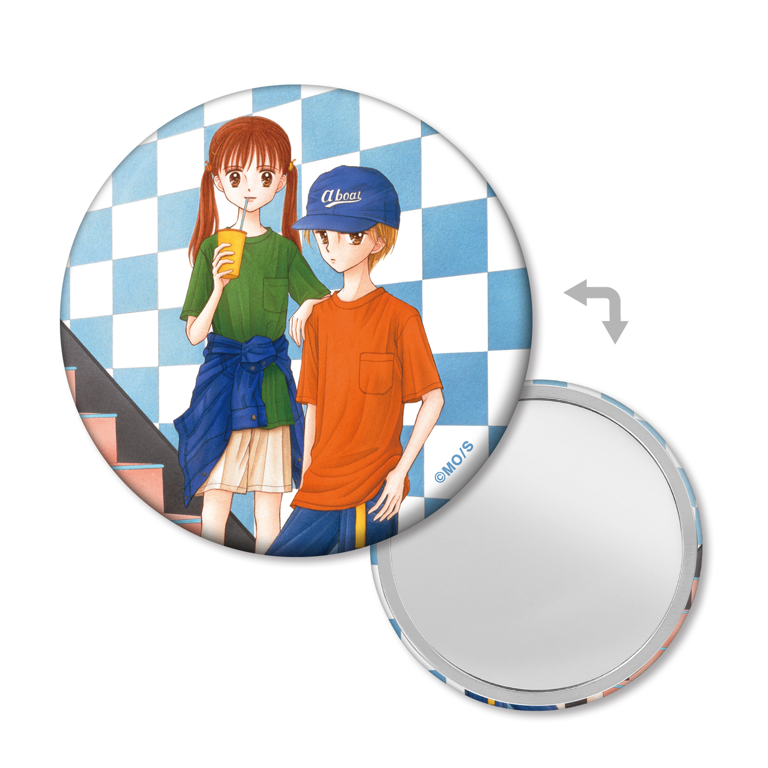 こどものおもちゃ 倉田紗南&羽山秋人 缶ミラー ver.A