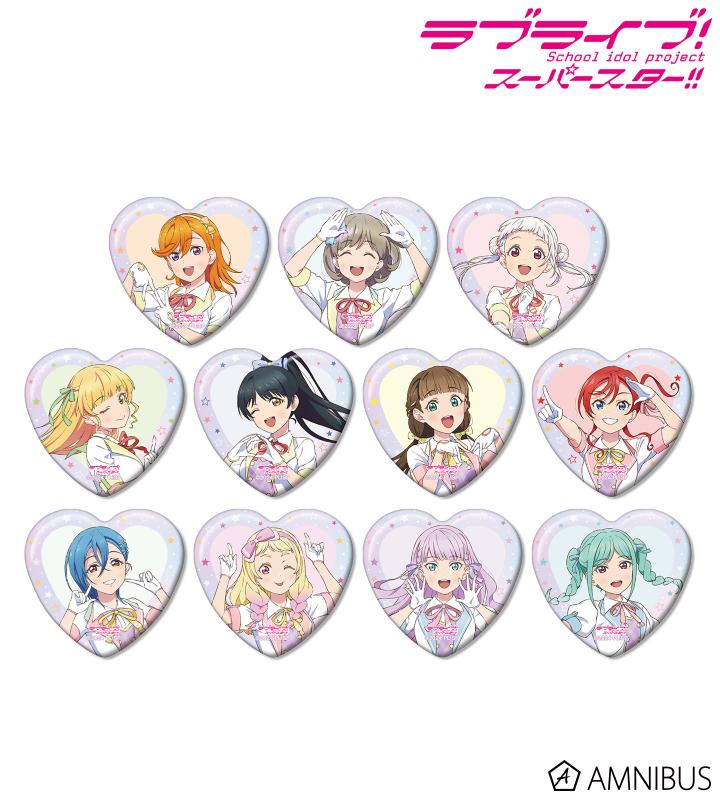 描き下ろし MIRACLE NEW STORYver. トレーディングハート型缶バッジ(単位/BOX)