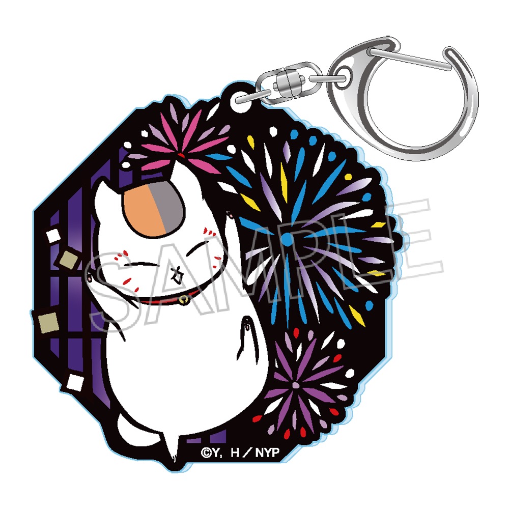 夏目友人帳 切り絵シリーズ　セレクション　ｖｏｌ．１　グリッターキーホルダー　花火