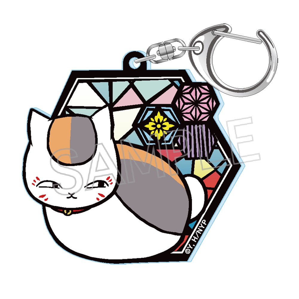 夏目友人帳 切り絵シリーズ　セレクション　ｖｏｌ．１　グリッターキーホルダー　和モダン（亀甲紋様）