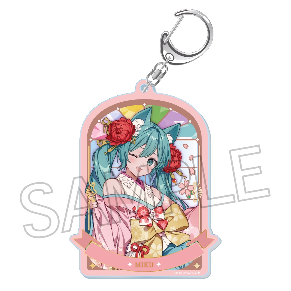 百鬼夜行　～麗宴～　箔押しアクリルキーホルダー　Ａ　猫又（ねこまた）