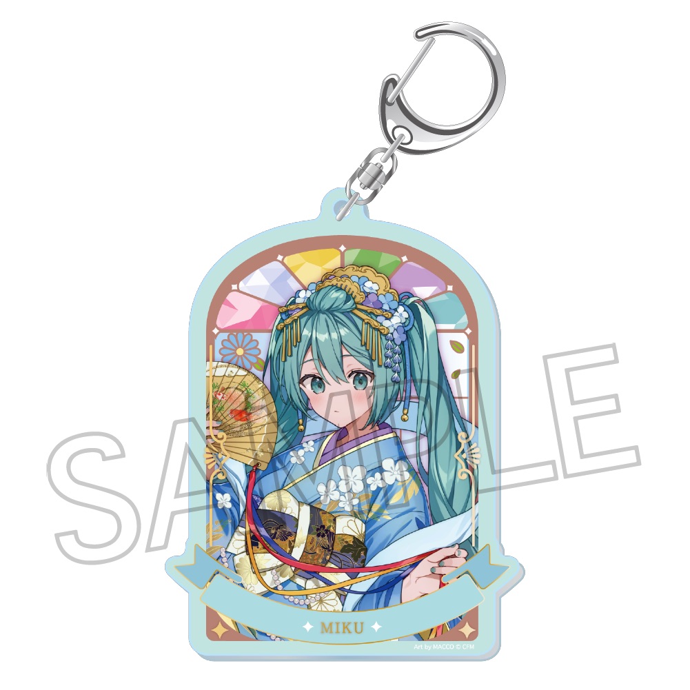 百鬼夜行　～麗宴～　箔押しアクリルキーホルダー　Ｂ　人魚（にんぎょ）