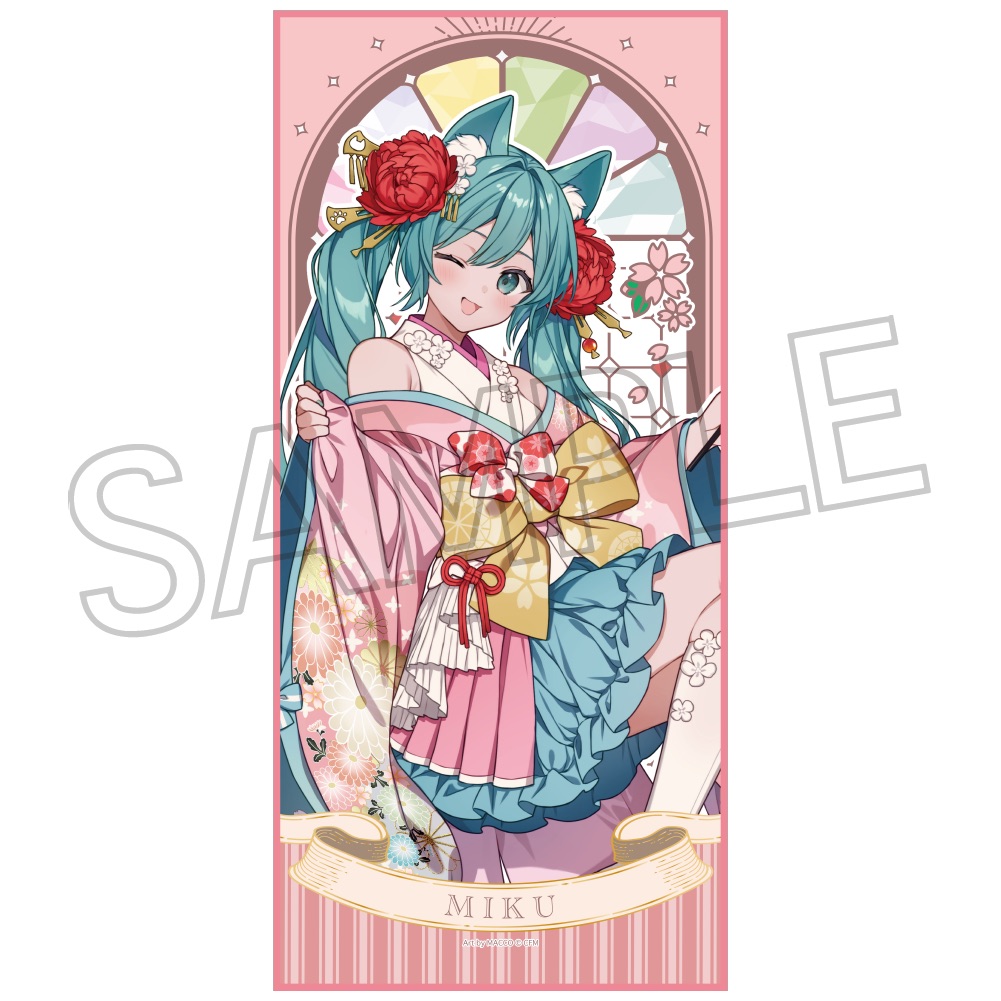 百鬼夜行　～麗宴～　フェイスタオル　Ａ　猫又（ねこまた）