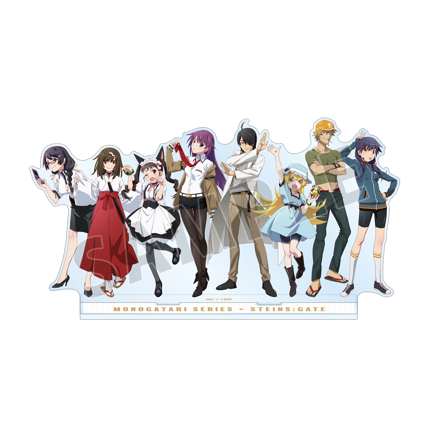物語シリーズ×STEINS;GATE 描き下ろし コラボイラストver. 集合A 集合BIGアクリルスタンド
