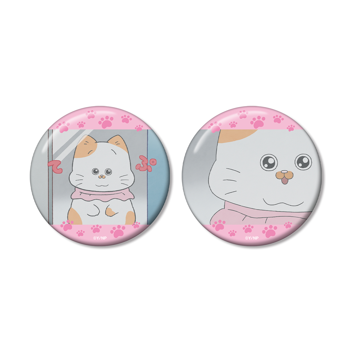 TVアニメ『ねこに転生したおじさん』 てぷちゃん 場面写缶バッジ2個セット