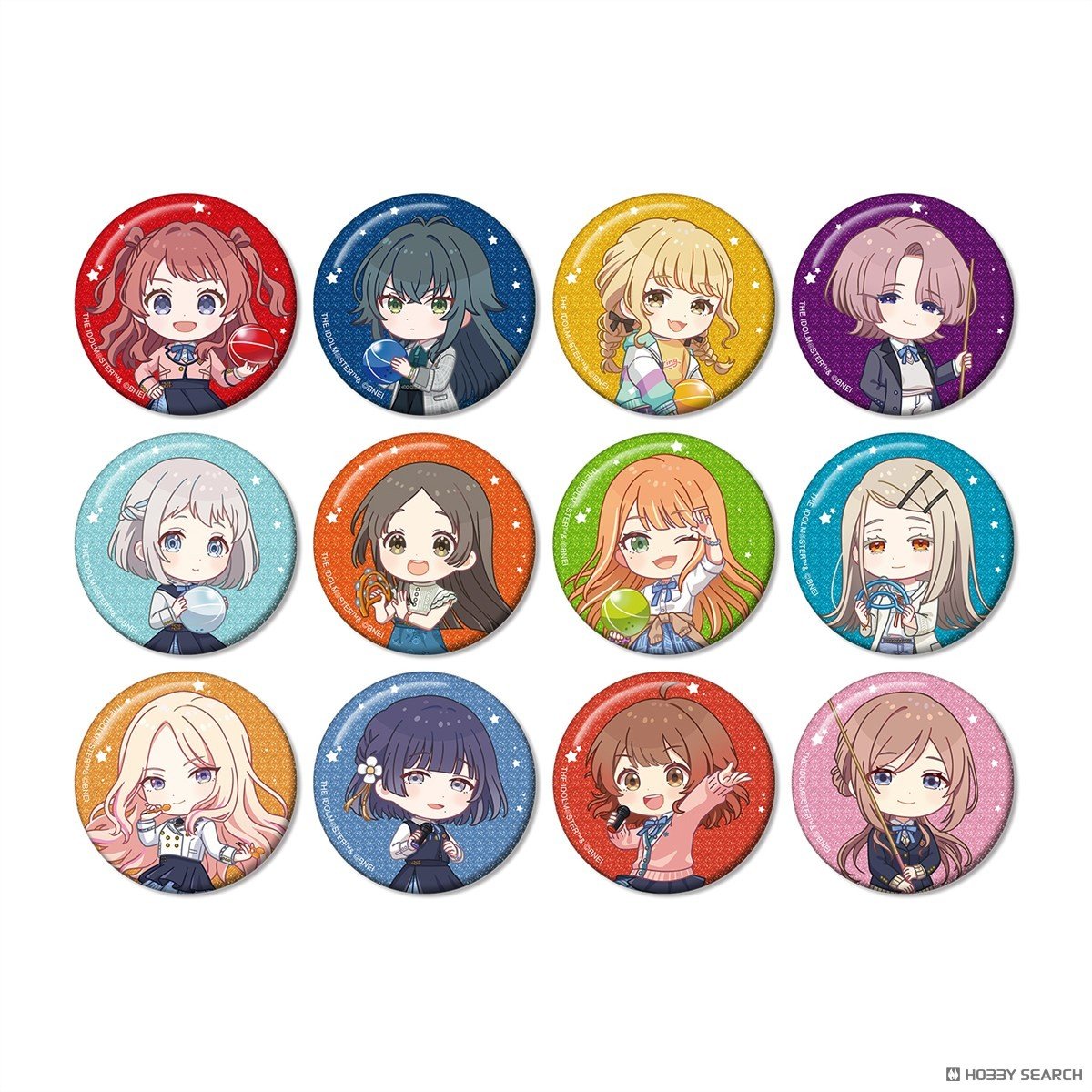 学園アイドルマスター トレーディング ちびキャラ 放課後のお出かけver. グリッター缶バッジ