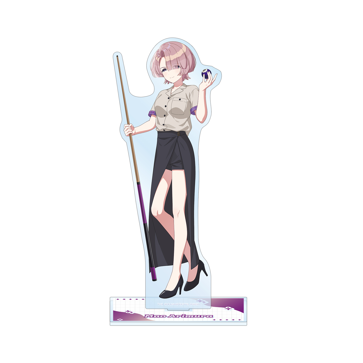 学園アイドルマスター 描き下ろし 有村麻央 ボウリングシャツver. BIGアクリルスタンド