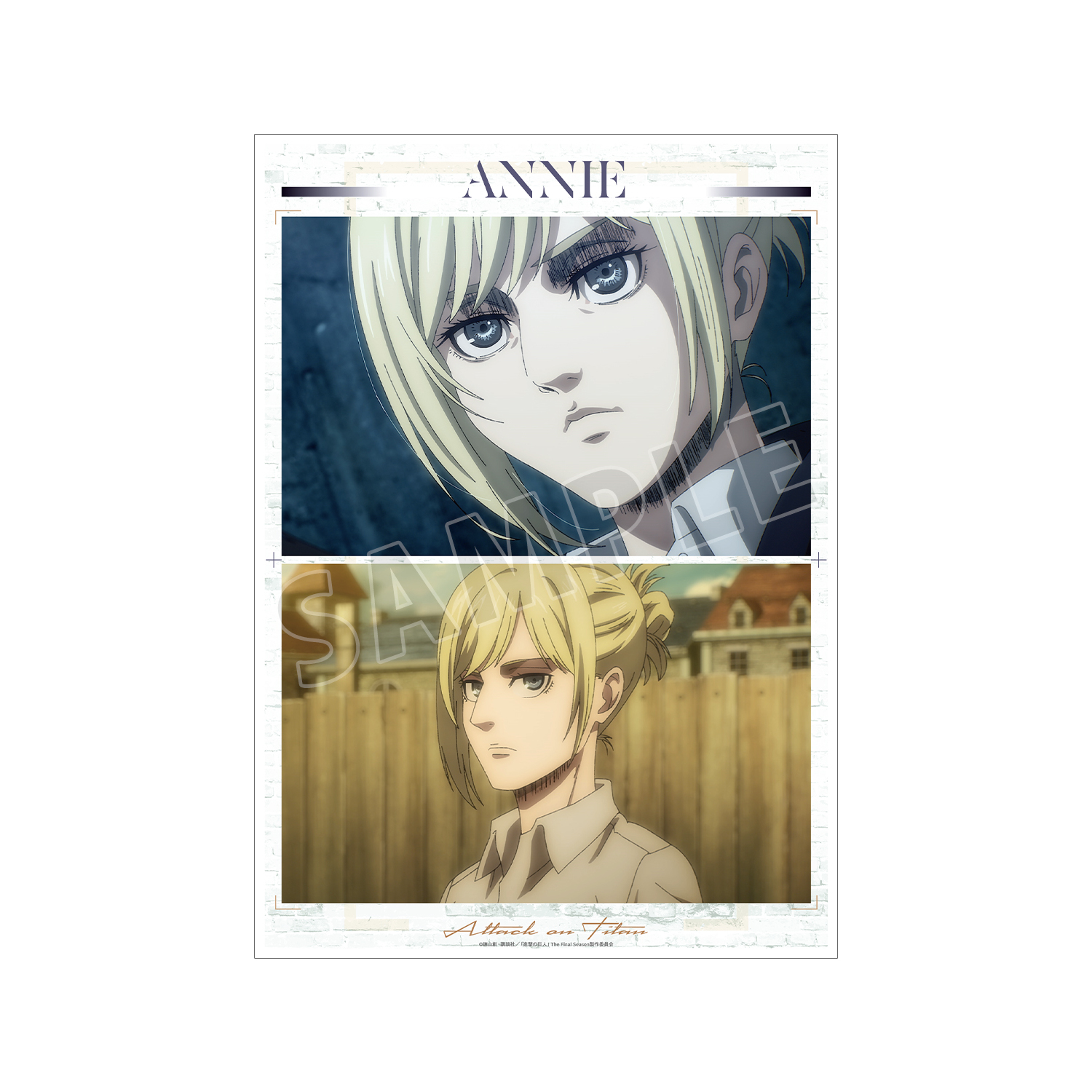 進撃の巨人 アニ 場面写A3マット加工ポスター vol.4