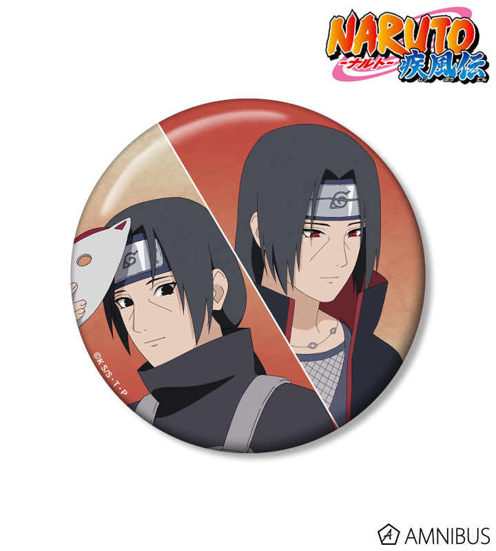 NARUTO-ナルト- 疾風伝 描き下ろし うちはイタチ 過去と現在ver. 100mm缶バッジ