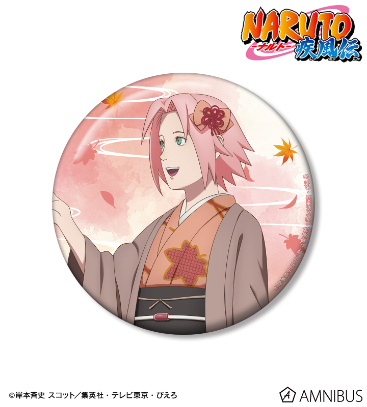 NARUTO-ナルト- 疾風伝 描き下ろし 春野サクラ 秋の歩みver. 100mm缶バッジ