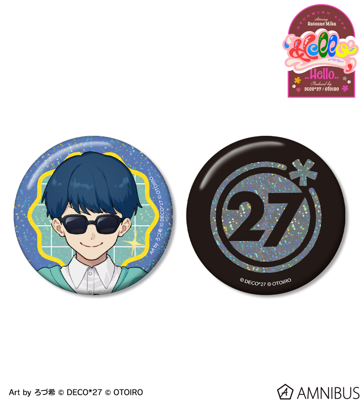 DECO P&DECO*27 ホログラム缶バッジ2個セット