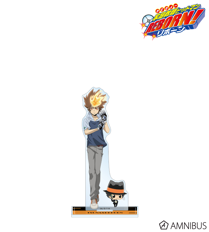 描き下ろし 沢田 綱吉&リボーン 戦闘前ver. BIGアクリルスタンド