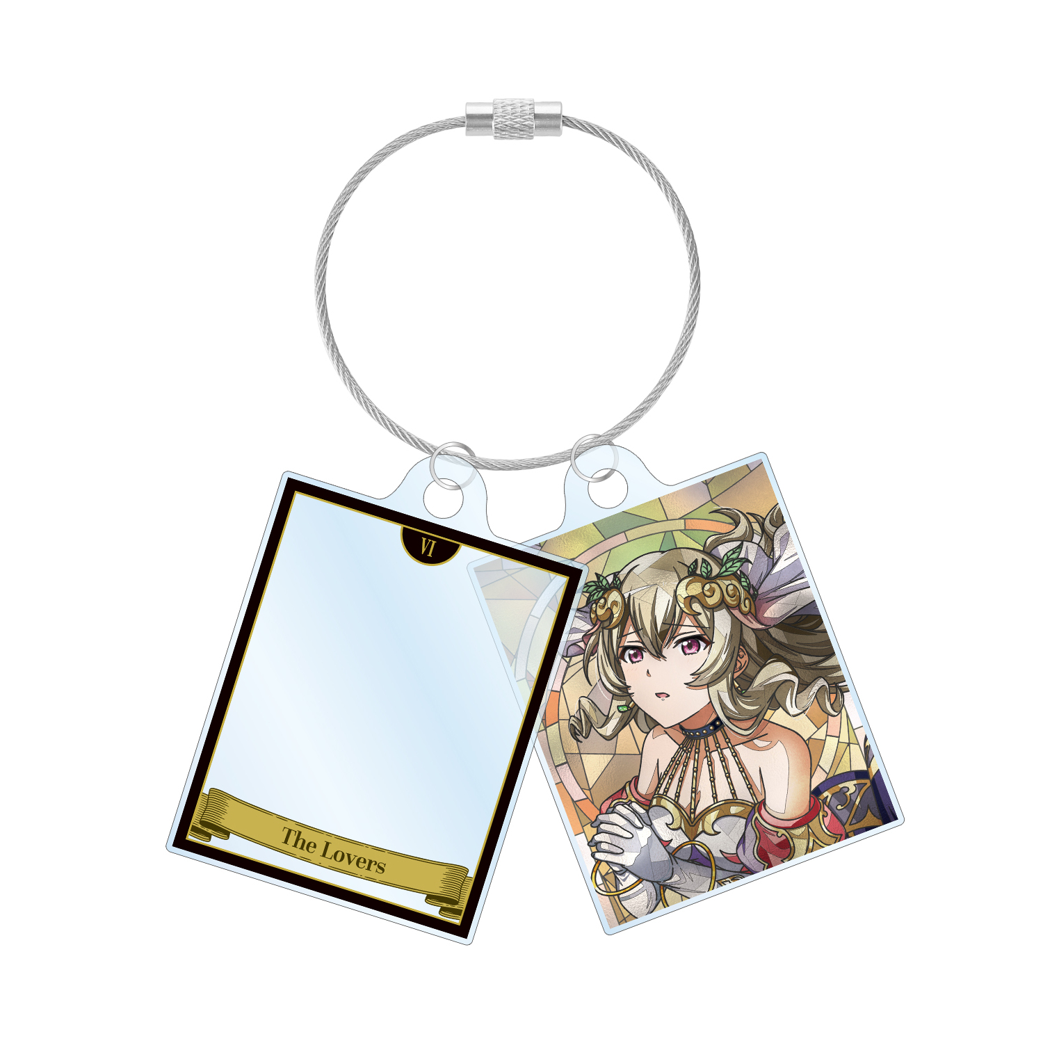 西條 クロディーヌ Aure Glass 2連ワイヤーアクリルキーホルダー