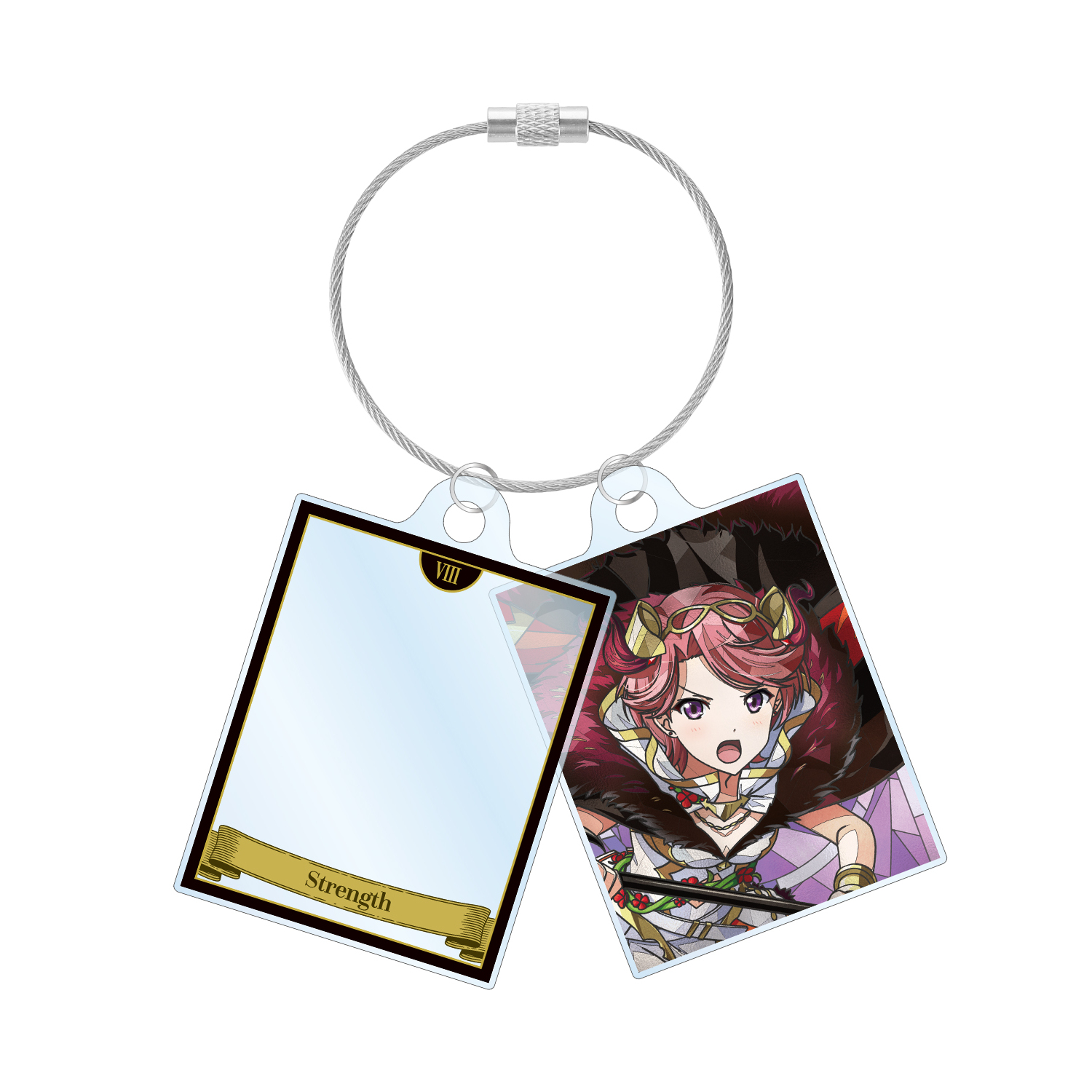 石動 双葉 Aure Glass 2連ワイヤーアクリルキーホルダー