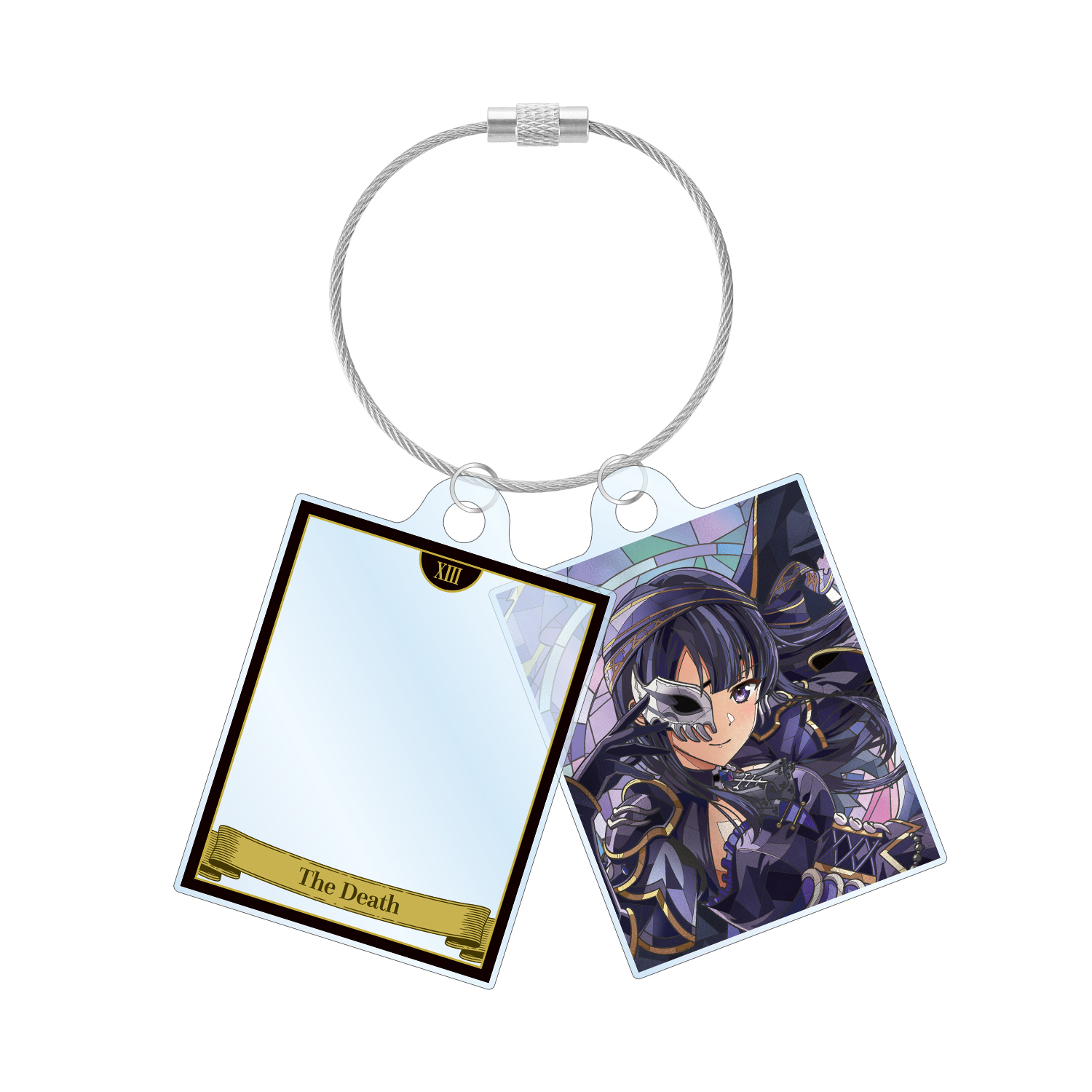 巴 珠緒 Aure Glass 2連ワイヤーアクリルキーホルダー