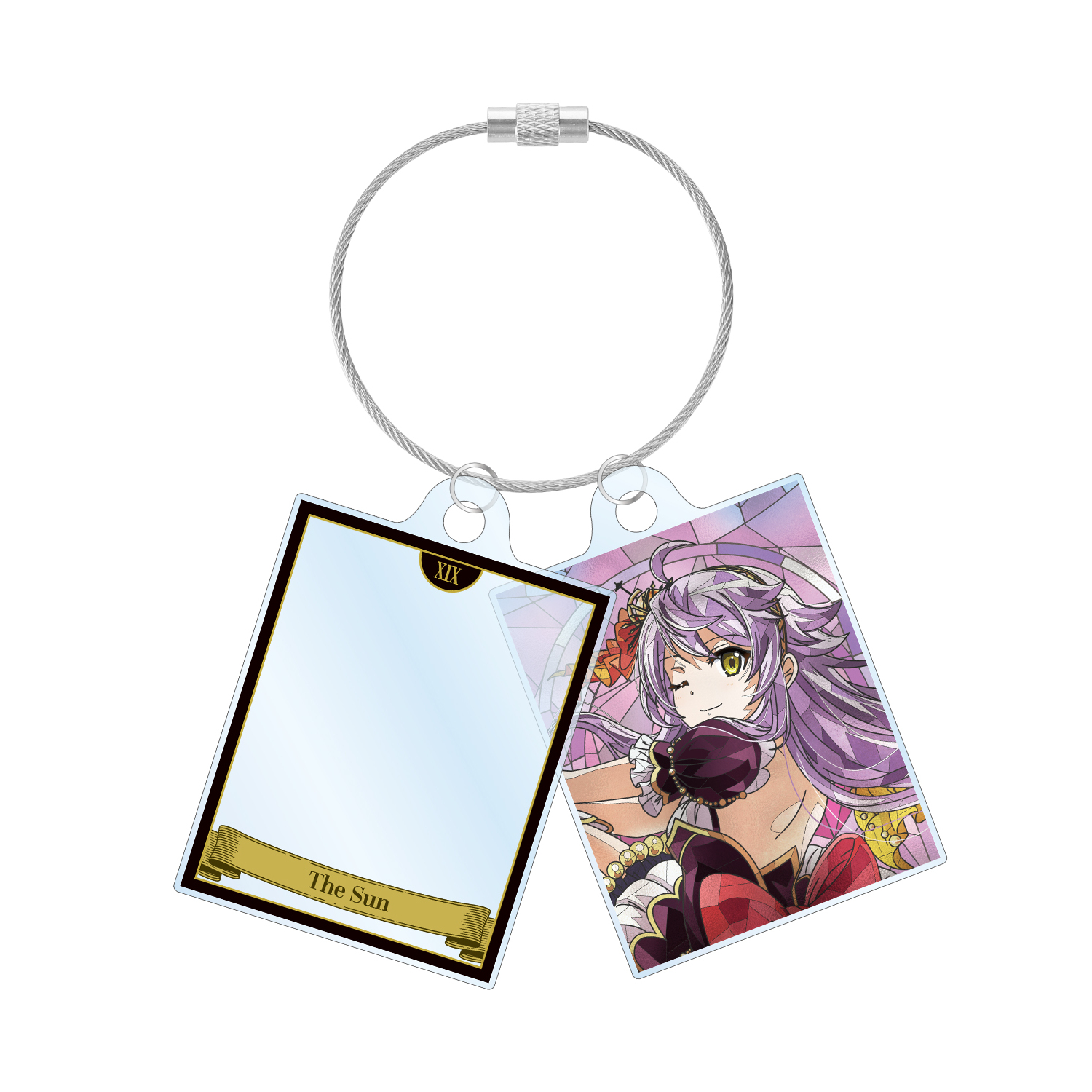 音無 いちえ Aure Glass 2連ワイヤーアクリルキーホルダー