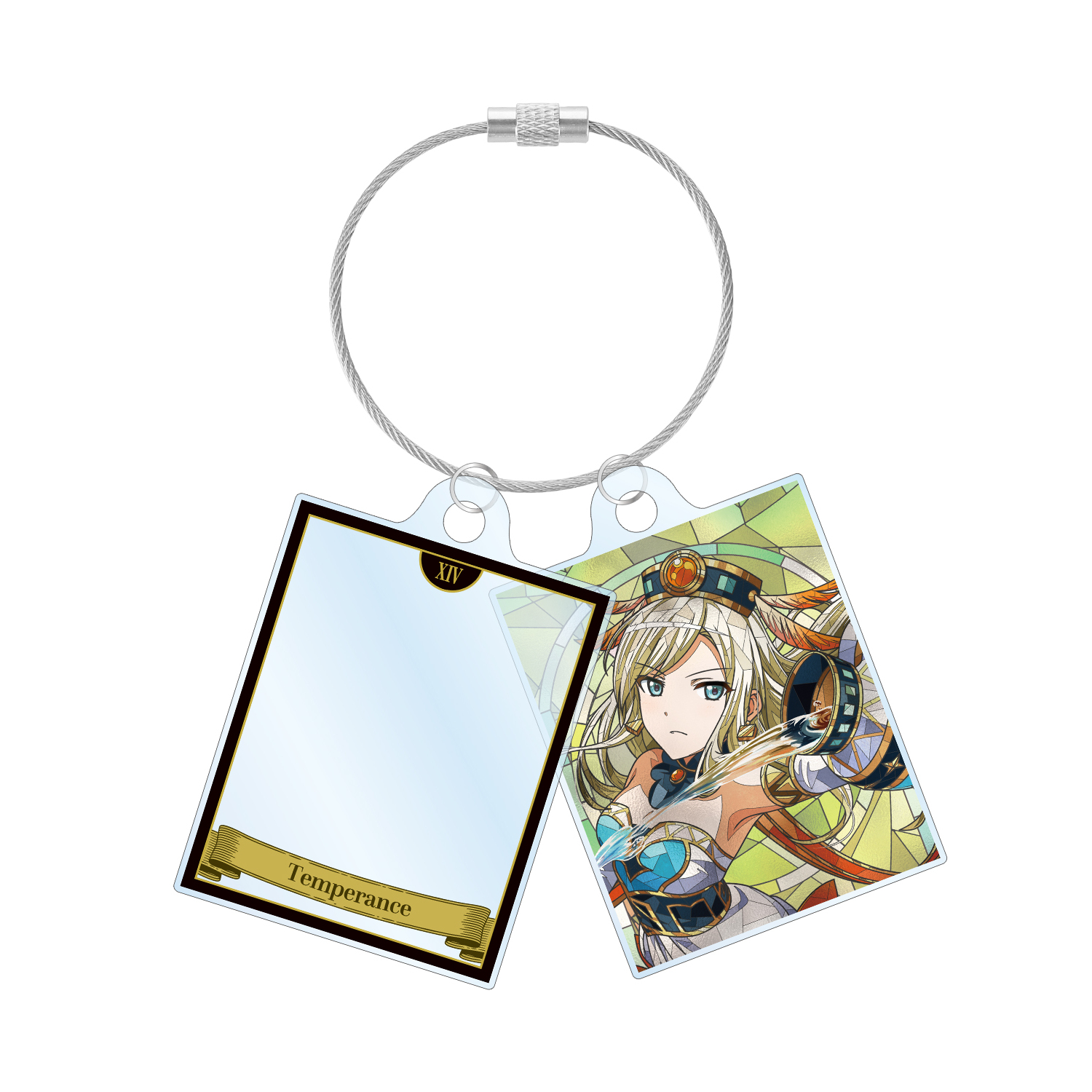 夢大路 文 Aure Glass 2連ワイヤーアクリルキーホルダー