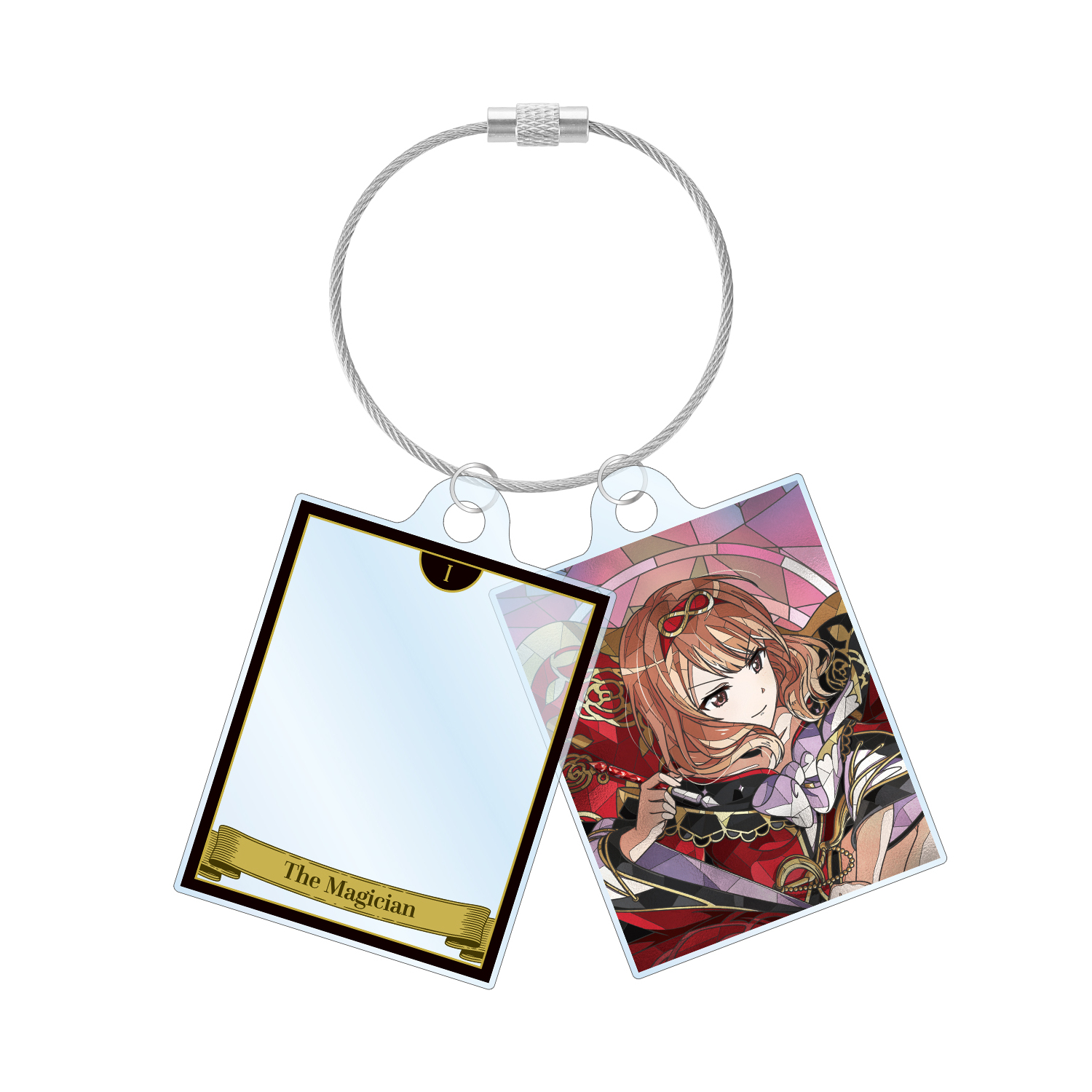 田中 ゆゆ子 Aure Glass 2連ワイヤーアクリルキーホルダー