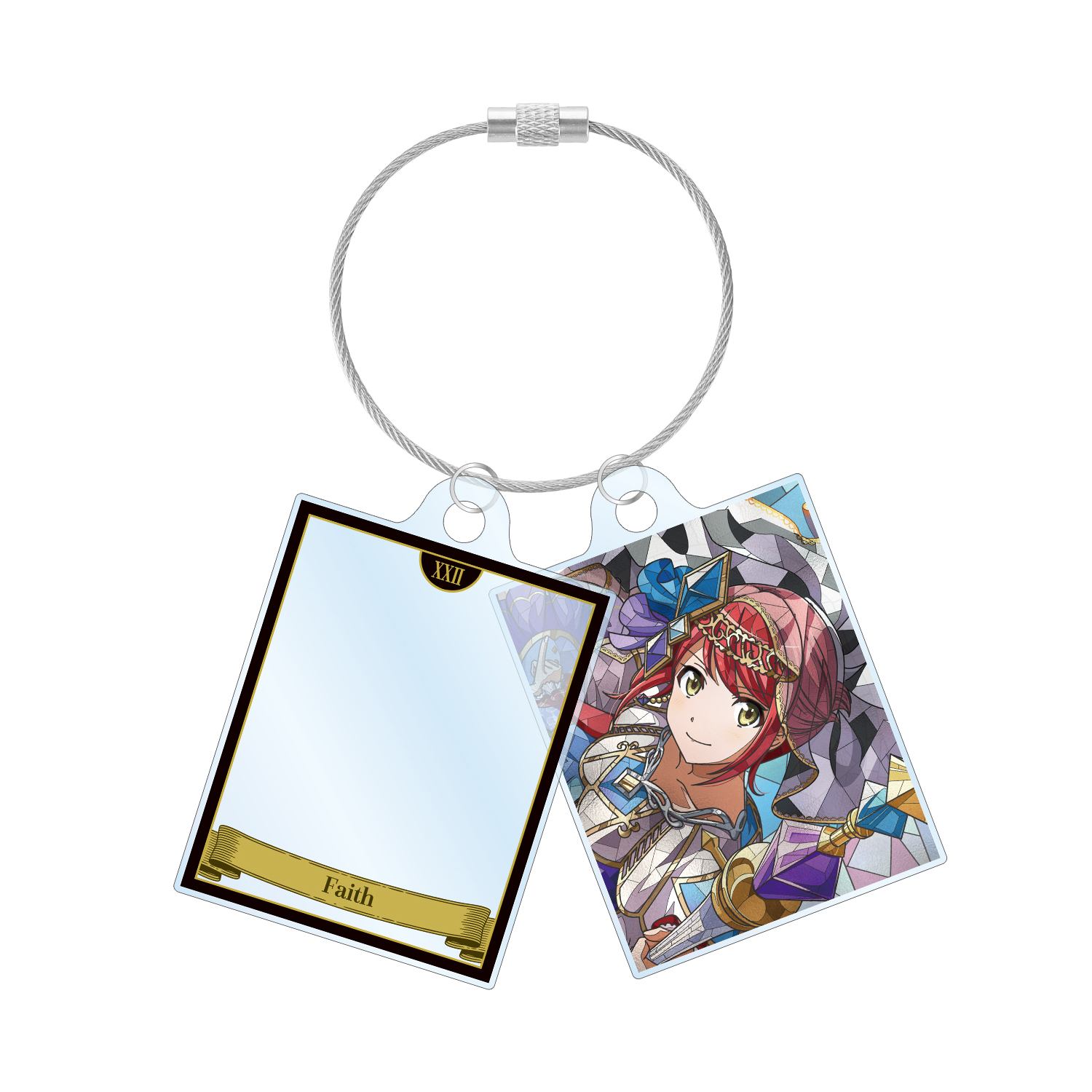 叶 美空 Aure Glass 2連ワイヤーアクリルキーホルダー