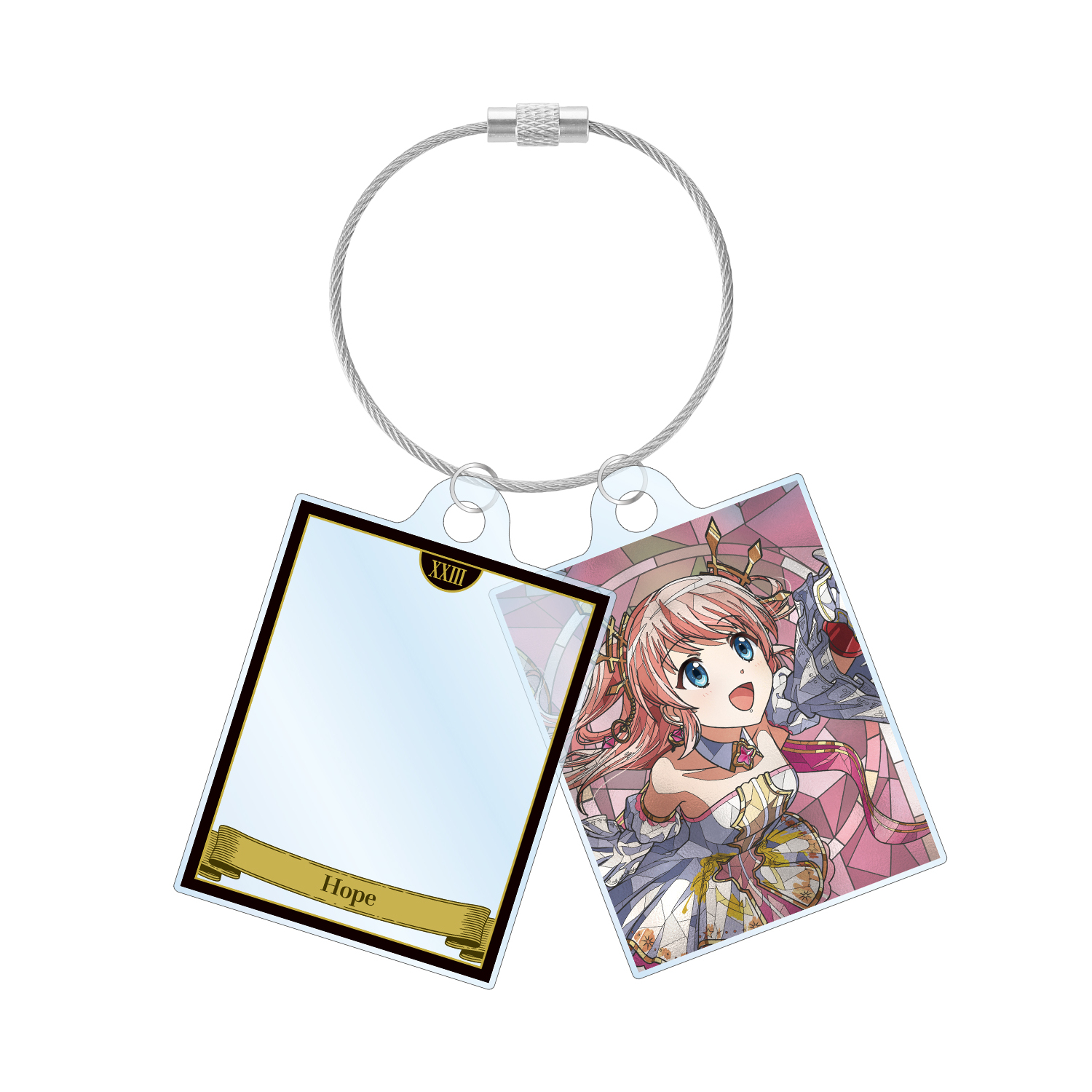 野々宮 ララフィン Aure Glass 2連ワイヤーアクリルキーホルダー