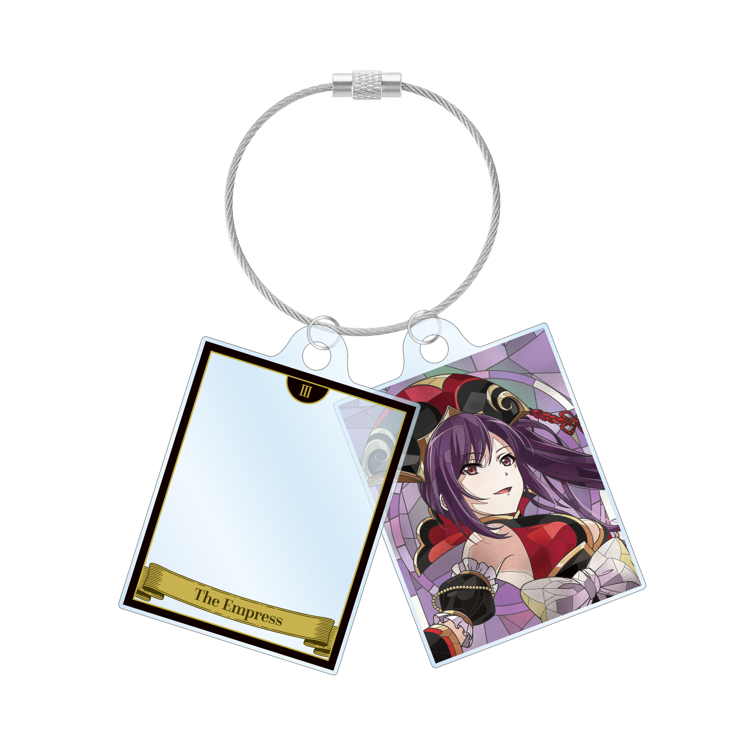 リュウ・メイファン Aure Glass 2連ワイヤーアクリルキーホルダー