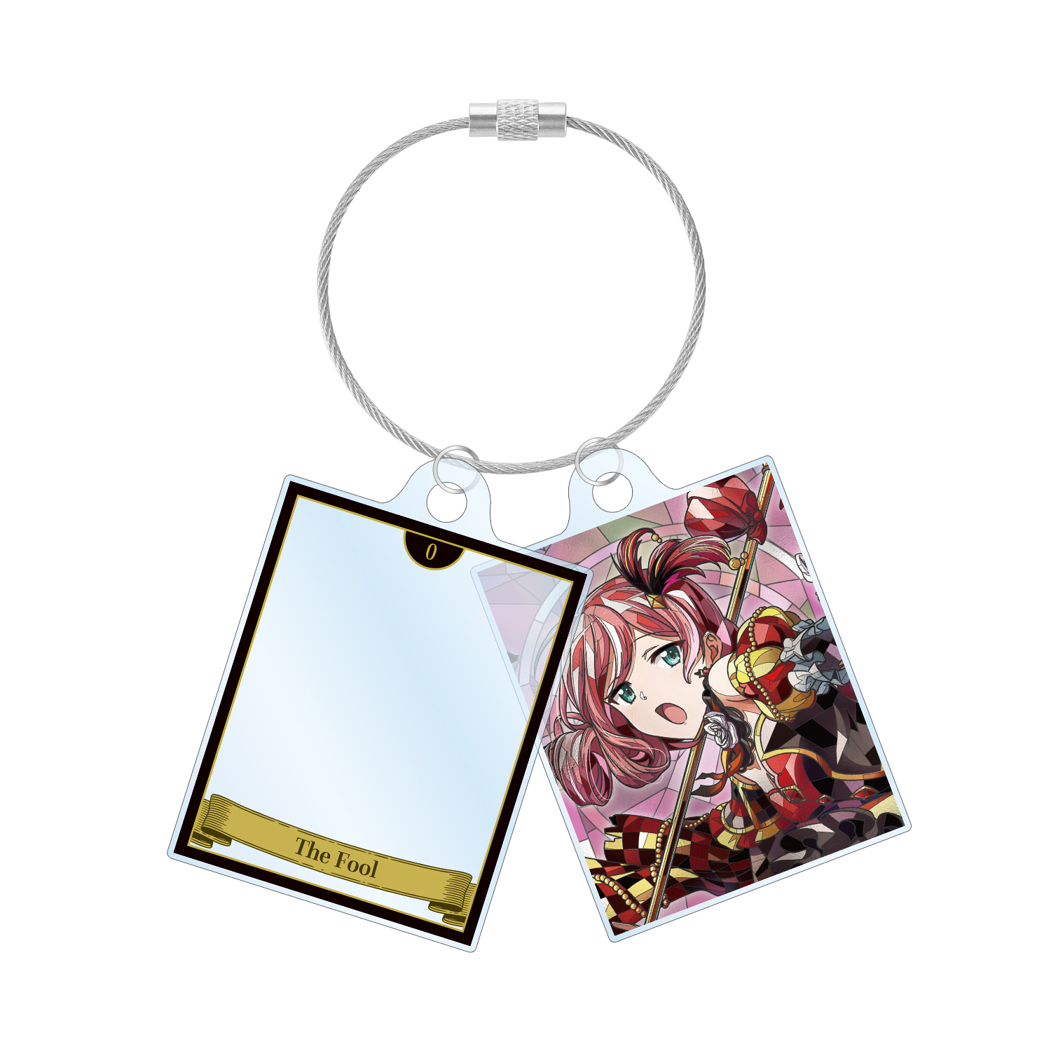 鶴姫 やちよ Aure Glass 2連ワイヤーアクリルキーホルダー