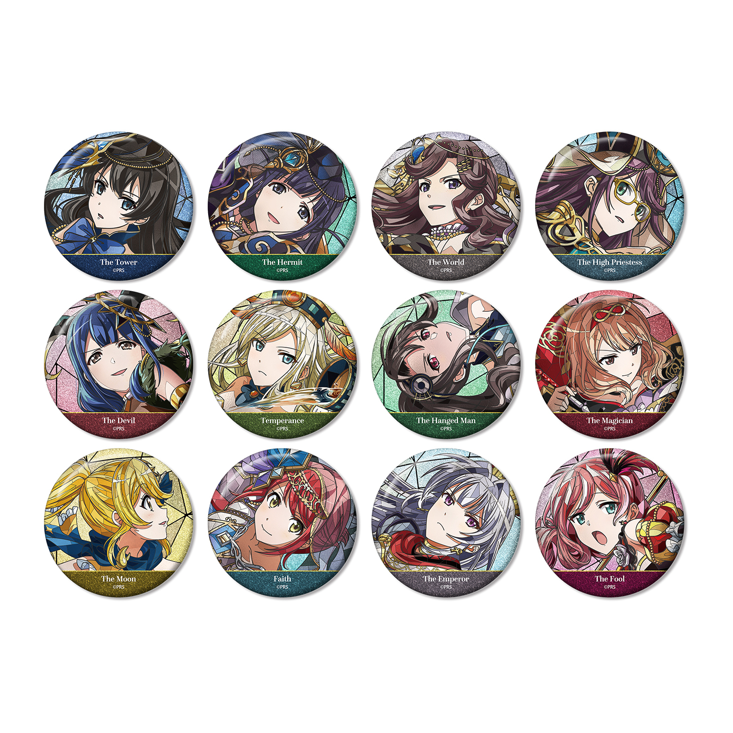 トレーディング Aure Glass グリッター缶バッジ ver.B(単位/BOX)